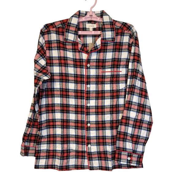 NWT!  J.Crew Men’s Flannel Tartan Plaid Pajama Set Sz. M Gifts for Men Holidays - Picture 2 of 15